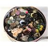 Image 1 : TIN FULL OF VINTAGE BUTTONS
