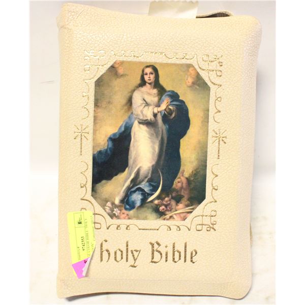 1961 LARGE COLOR BIBLE "HOLY ANGELS EDITION"