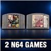Image 1 : 2 NINTENDO 64 N64 SPORTS GAMES NFL & NBA