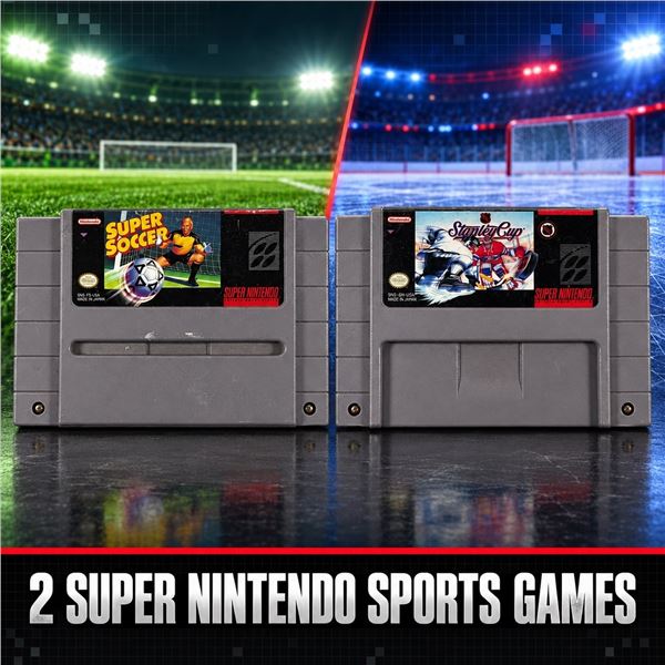 2 SUPER NINTENDO SNES SPORTS GAMES