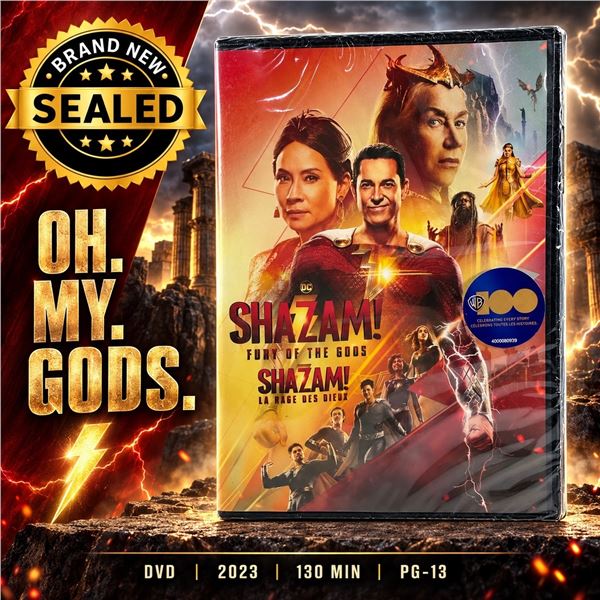NEW DVD "SHAZAM! FURY OF THE GODS" 2023