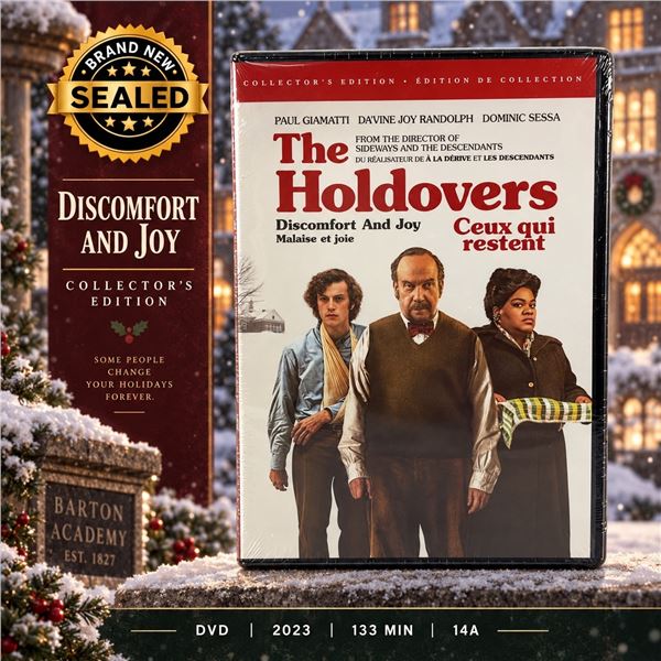 NEW DVD "THE HOLDOVERS" COMEDY DRAMA 2023
