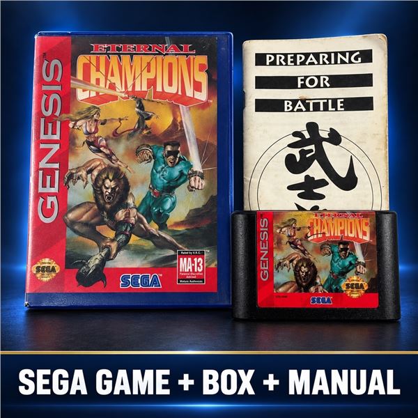 SEGA GENESIS ETERNAL CHAMPIONS + BOX & MANUAL