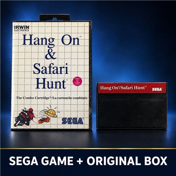 SEGA HANG ON / SAFARI HUNT GAME + ORIGINAL BOX