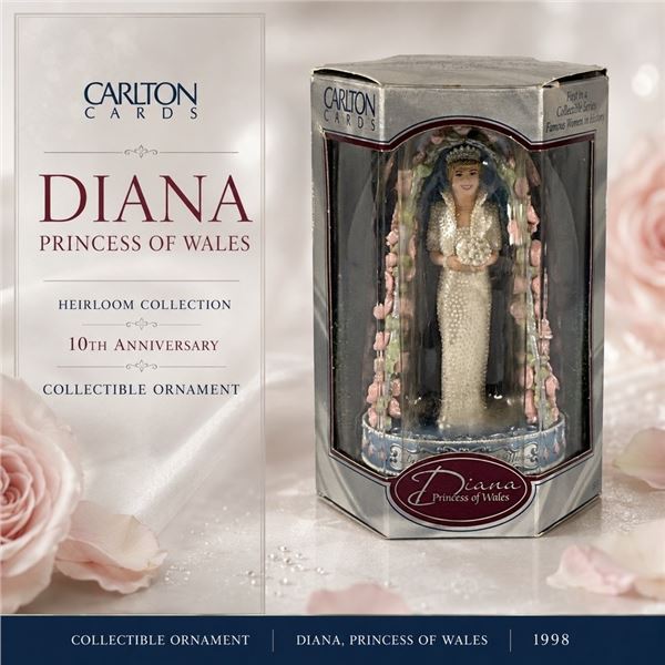 DIANA PRINCESS OF WALES COLLECTIBLE ORNAMENT
