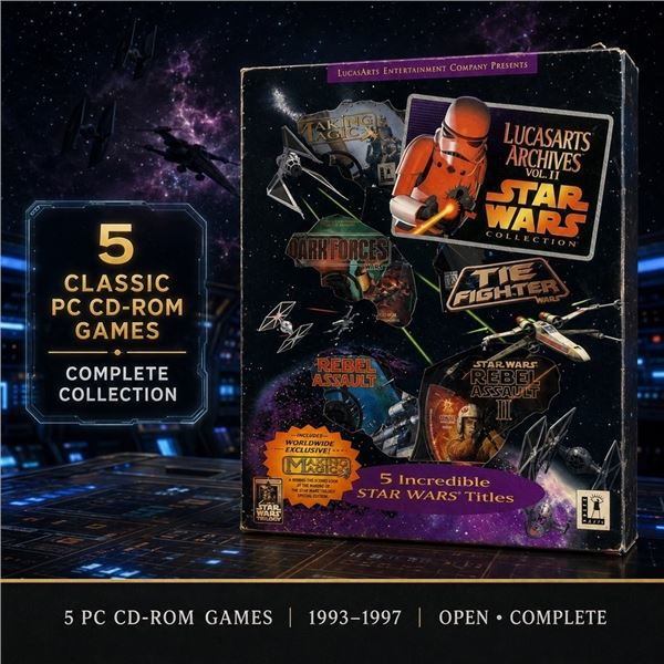 LUCASARTS STAR WARS 5 PC GAME COLLECTION