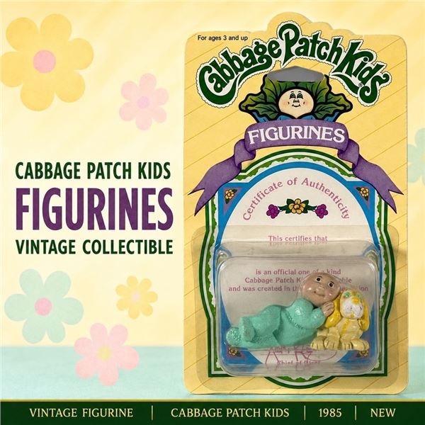 NEW 1985 CABBAGE PATCH KID WITH DOG FIGURINE