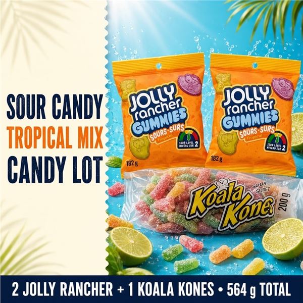 2 JOLLY RANCHER SOUR GUMMIES + KOALA KONES 06/27