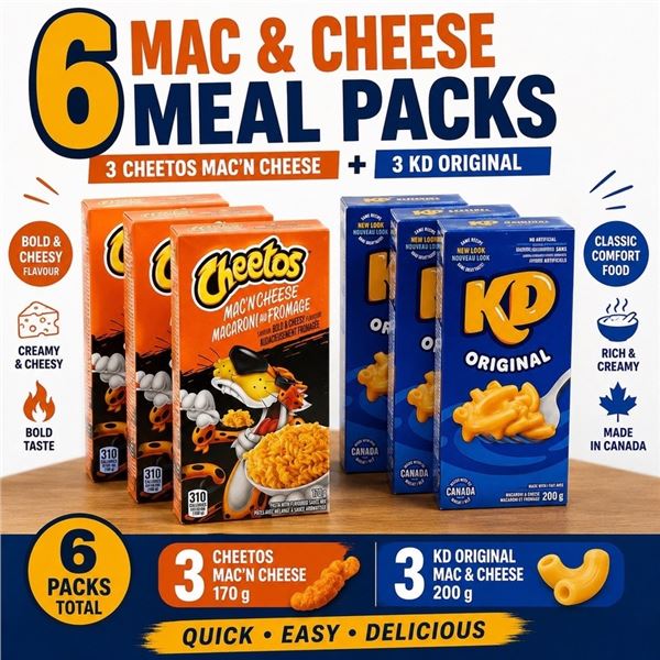6 CHEETOS & KD MAC & CHEESE VARIETY BB 07/26