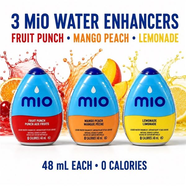 3 MIO WATER ENHANCERS VARIETY 48ML BB 10/26