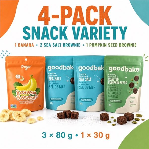 BANANA & 3 GOODBAKE SNACK VARIETY BB 06/26