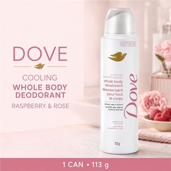 DOVE WHOLE BODY DEODORANT ALUMINUM FREE 113G