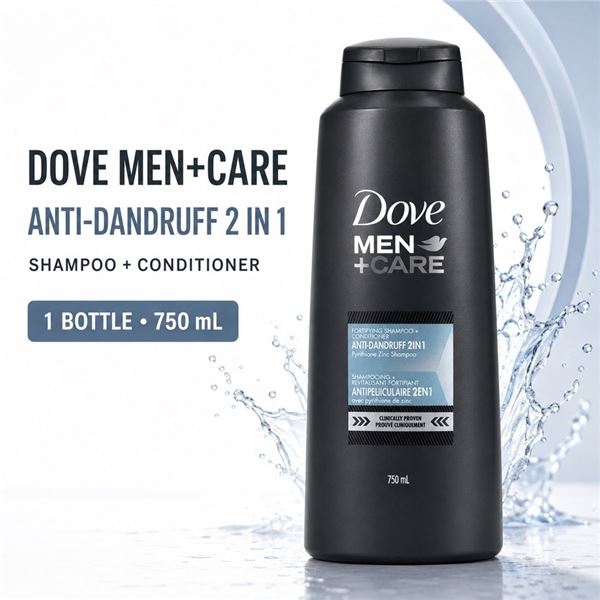 DOVE MEN+CARE ANTI-DANDRUFF 2-IN-1 750ML BB 05/27