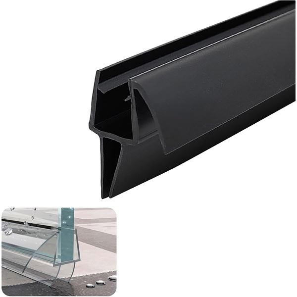 NEW 2 X 2PK SHOWER DOOR BOTTOM SEAL BLACK