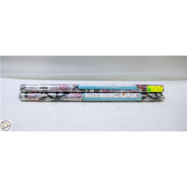 NEW 3PK COAVAS STAINED PRINT WINDOW PRIVACY FILM