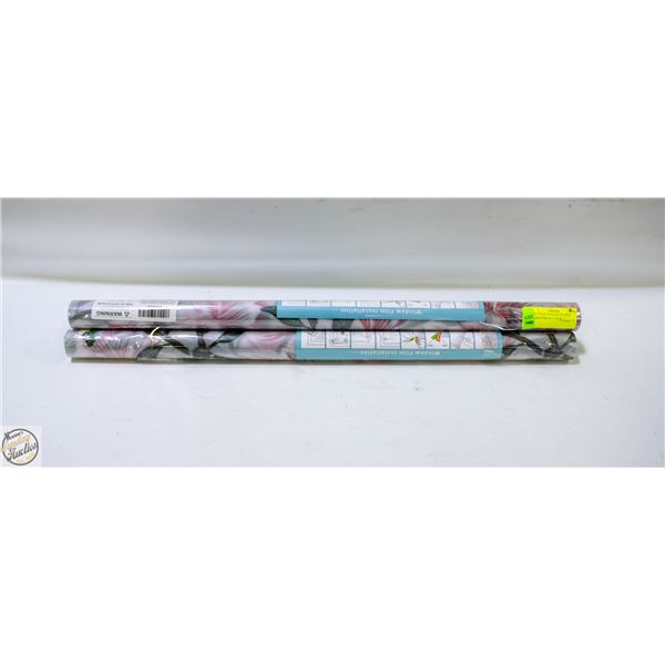 NEW 3PK COAVAS STAINED PRINT WINDOW PRIVACY FILM