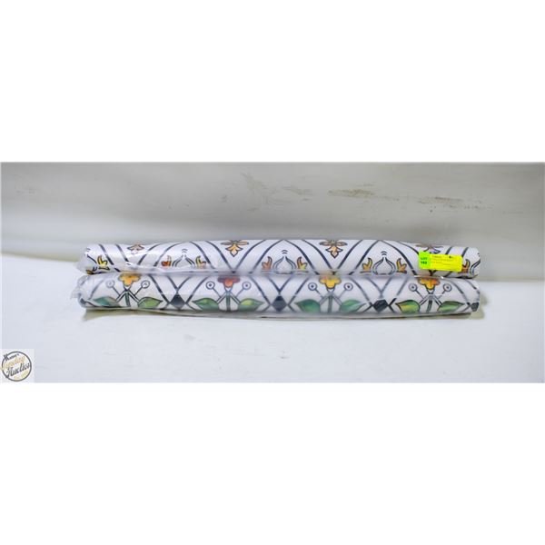 BRAND NEW 3PK OF STAINED GLASS PRINT WINDOW FILM
