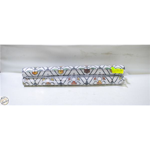 BRAND NEW 3PK OF STAINED GLASS PRINT WINDOW FILM