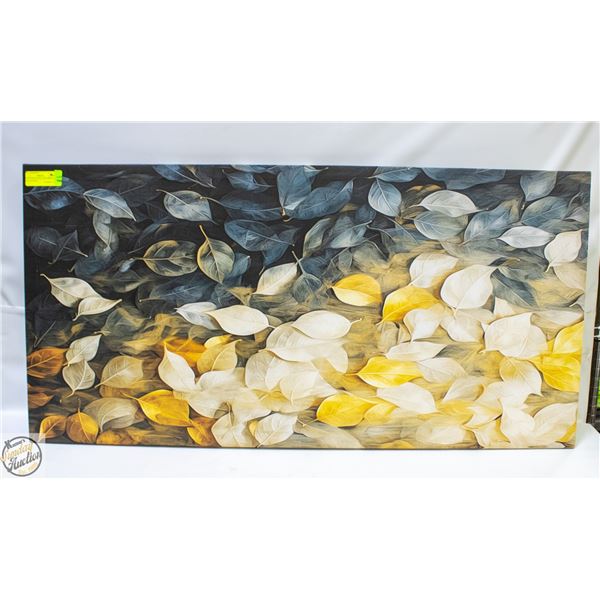 NEW CANVAS WALL ART ABSTRACT LEAF PAINTING