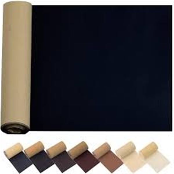 NEW 3 PACK 35.4"X78.7" BLACK LEATHER REPAIR PATCH