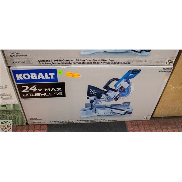 BRAND NEW KOBALT 24V MAX BRUSHLESS MITER SAW