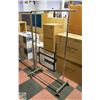Image 1 : ROLLING CLOTHING RACK H-63" L-43" EXTENDS TO 68"