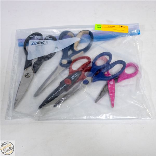 BAG OF 5 SCISSORS