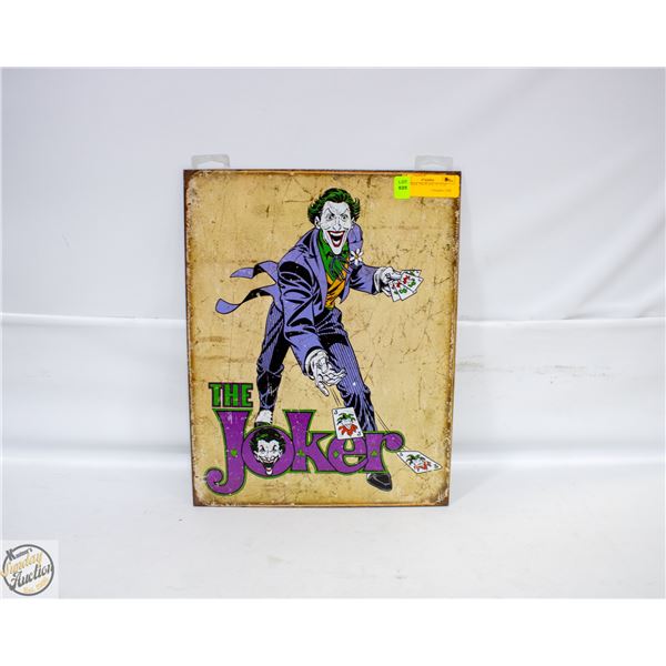 THE JOKER TIN PLATE 12" X 16"