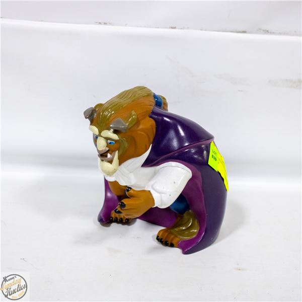 VINTAGE BEAUTY & THE BEAST COIN BANK
