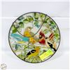 Image 1 : VINTAGE STAINED GLASS SUNCATCHER W/ BIRDS MOTIF