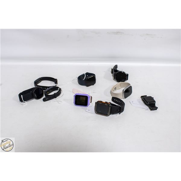 LARGE LOT OF SMART WATCHES - NO CHARGERS