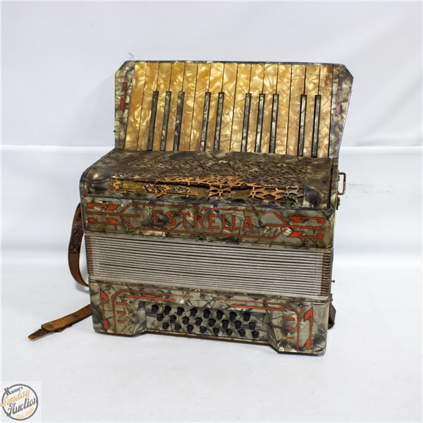 ANTIQUE ESTRELLA ACCORDIAN "BAKELITE"