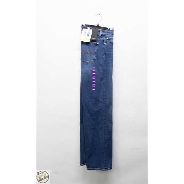 NEW FOR ALL MANKIND 7 WOMEN'S WIDE LEG JEAN 31/32