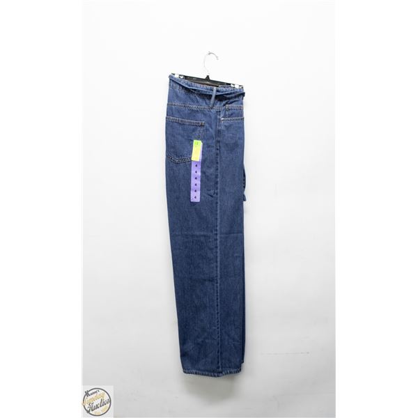 NEW BUFFALO WOMEN'S WIDE LEG BELTED JEAN SIZE 4