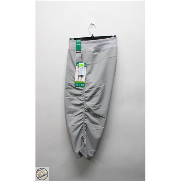 NEW KIRKLAND LADIES' ACTIVE CAPRI SIZE XL GREY