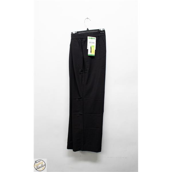 NEW ANSICH WOMEN'S FLARED CROPPED PANT SIZE XL BLK