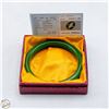 Image 1 : #5218-GREEN JADE BANGLE