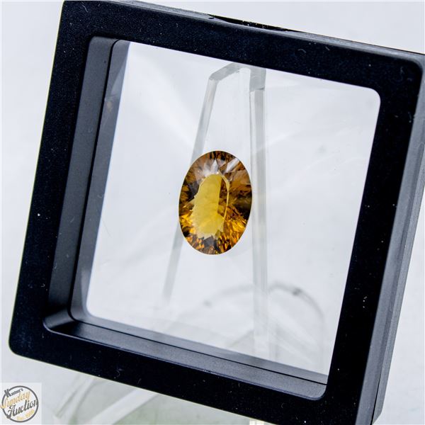 #5285-13.71 CTS FOR THE OVAL SHAPED YELLOW QUARTZ
