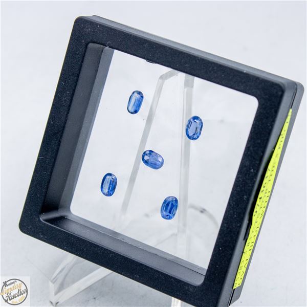 #5283-5.83 CTS FOR THE 5 PIECES OF OVAL BLUE WITH