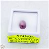 Image 1 : #5282-RARE NATURAL OVAL INTENSE RED RUBY MEASURING