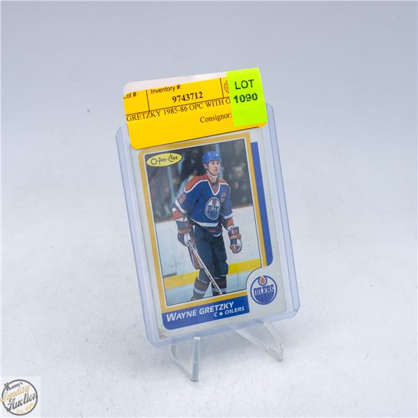 GRETZKY 1985-86 OPC WITH OILERS