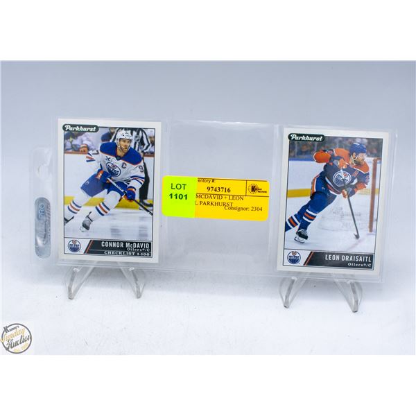 CONNOR MCDAVID + LEON DRAISATL PARKHURST