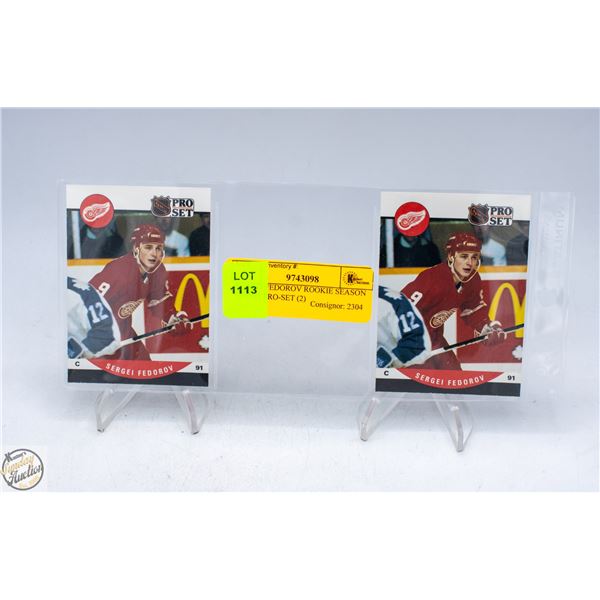 SERGEI FEDOROV ROOKIE SEASON 1990-91 PRO-SET (2)