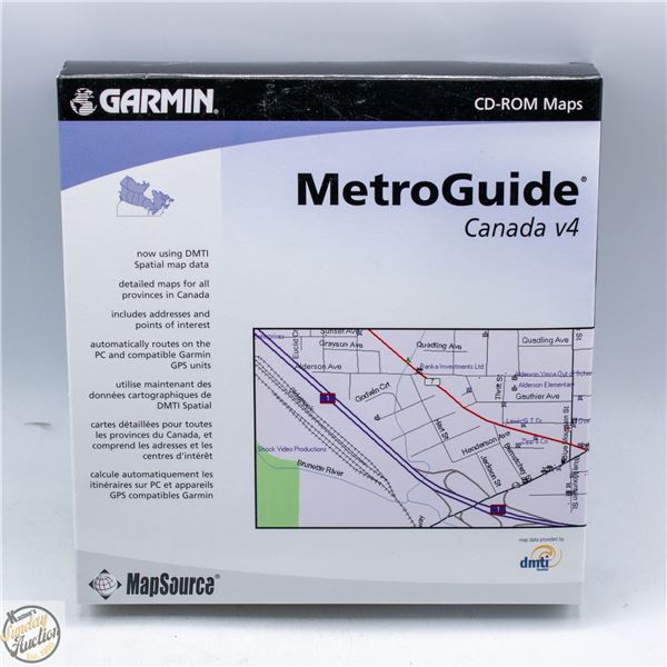 NEW SEALED GARMIN METROGUIDE CANADA V4