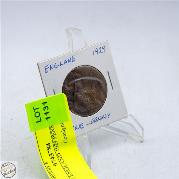 LARGE ENGLAND 1929 PENNY