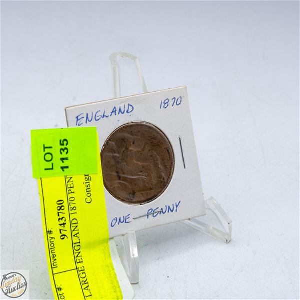 LARGE ENGLAND 1870 PENNY