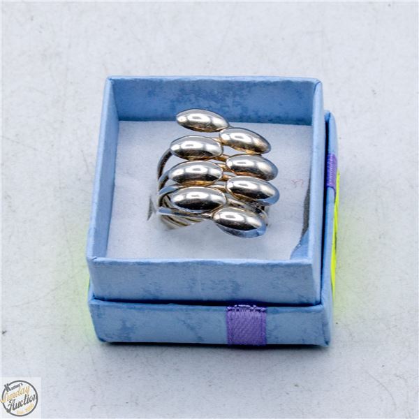 VTG STERLING SILVER FUN RING SIZE 6.5