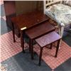 Image 1 : 3PC WOODEN NESTING TABLES