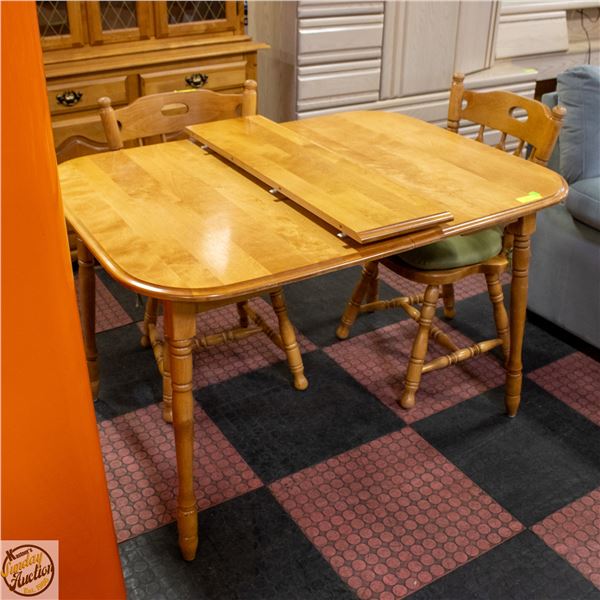 MEUBLES SOLID WOOD DINING CHAIRS (2) +