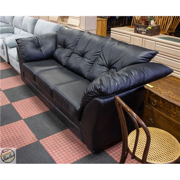 BLACK COUCH THREE CUSHION